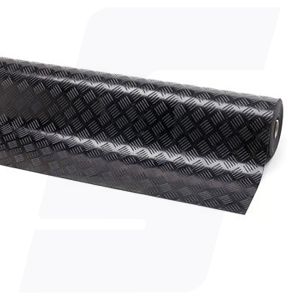 Tranenplaat rubber mat zwart 3 mm